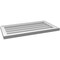 Ekena Millwork Vertical Surface Mount PVC Gable Vnt: Non-Functional, w/2"W x 1-1/2"H, Brickmould Frame, 30"W x 16"H GVPVE30X1602SN - alternate 4